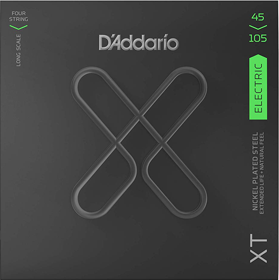 Струны для бас-гитары D'Addario XTB45105 XT Bass Light Top/Medium Bottom 45/105