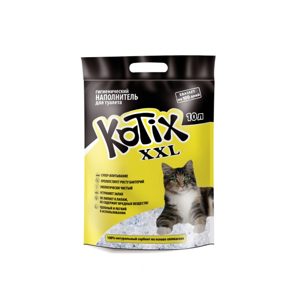 Силикагелевый наполнитель KOTIX XXL 10 л