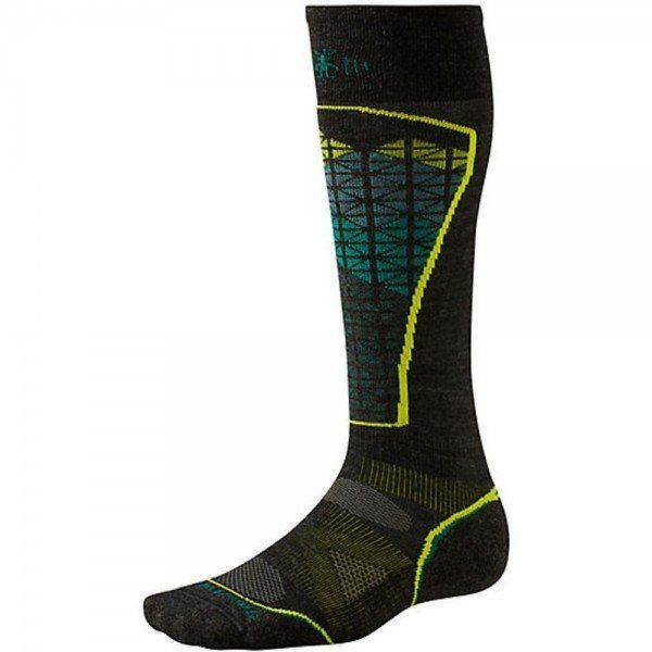 Шкарпетки Smart Wool Men's PhD Ski Light Pattern  Charcoal/Alpine Green (1033-SW SW017.632-XL)