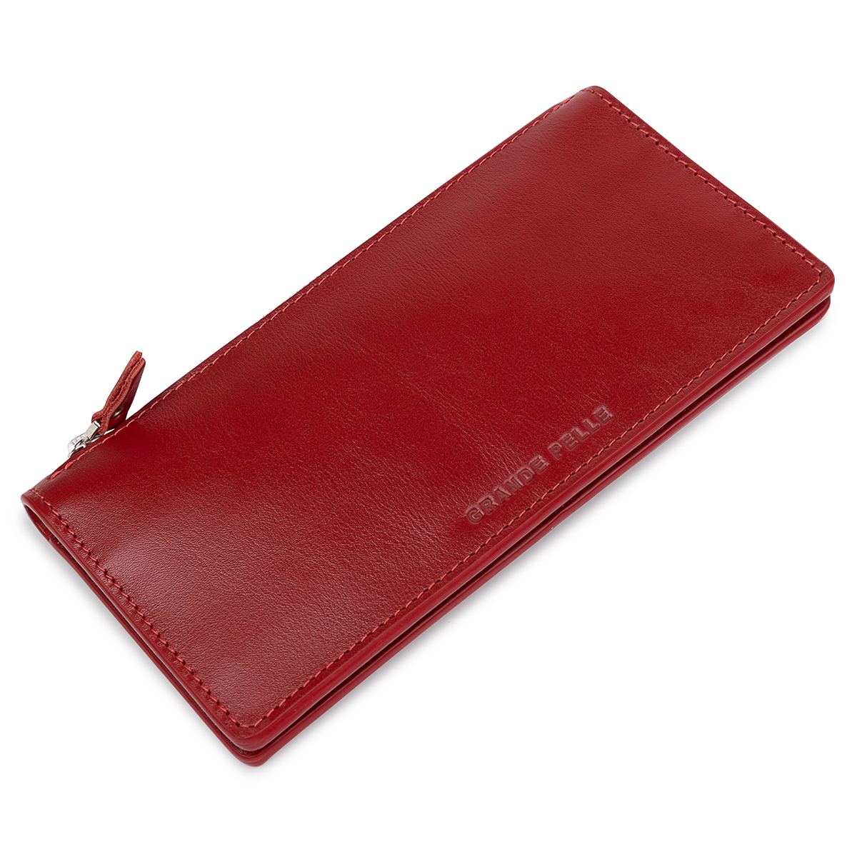 Женское кожаное портмоне GRANDE PELLE 11514 Красный