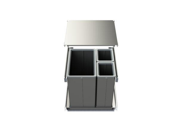 Выдвижные мусорные ведра Tecnoinox P-ONE 600х500х500 мм Серый (P1B#350L60B50F18CS)