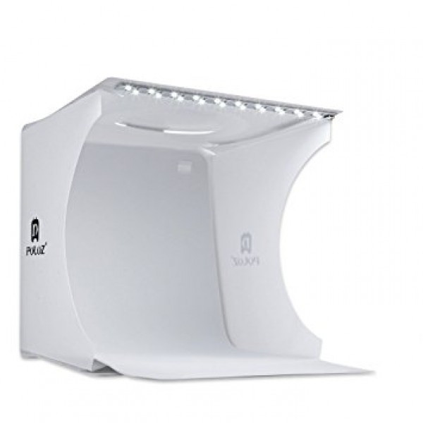 Світловий лайт бокс для макрозйомки Puluz PU5022 з 2x LED підсвічуванням 24х23х22 см (SUN0116)