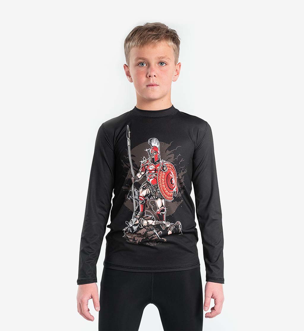 Рашгард Berserk Sport Sparta kids Чорний XS