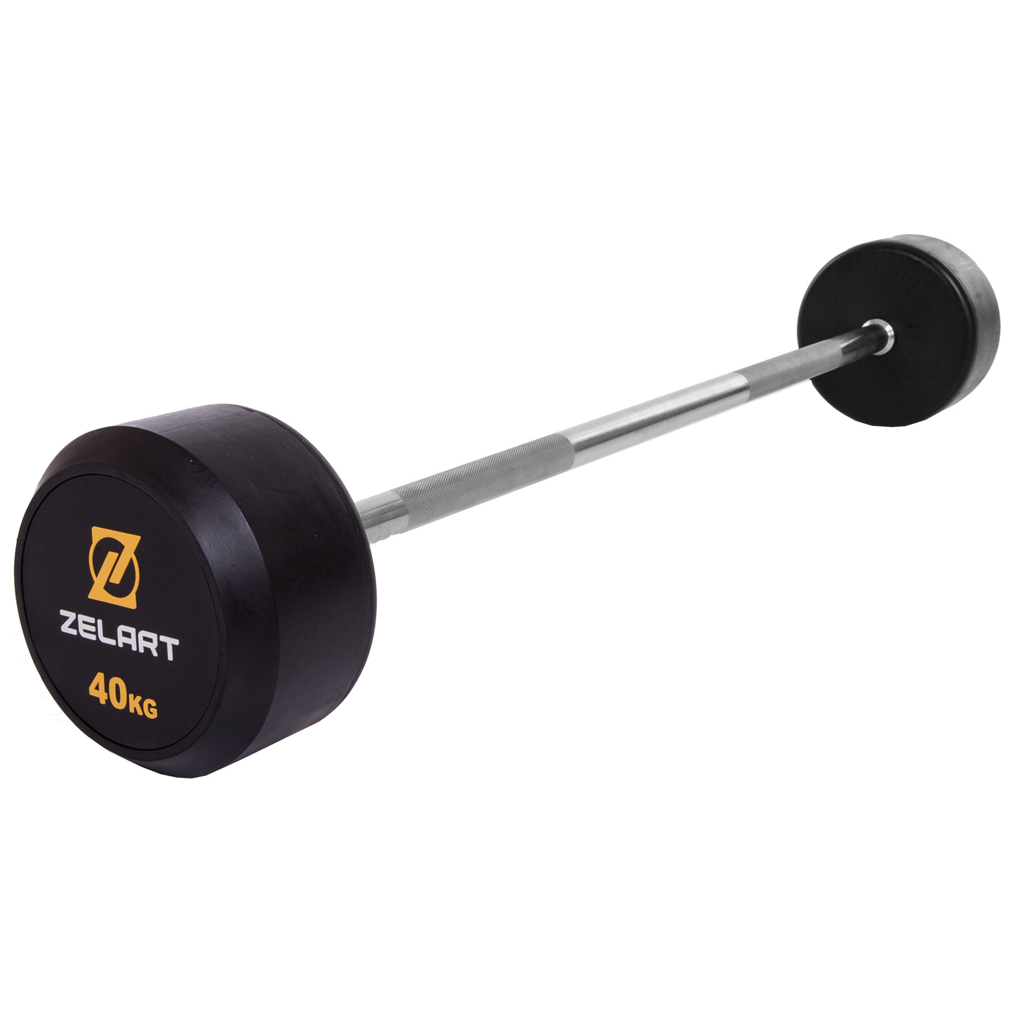 Штанга фиксированная прямая обрезиненная Zelart Rubber Coated Barbell TA-2685-40 40кг