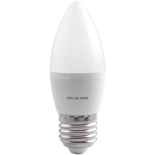 Комплект Лампа світлодіодна C0037 Е27 5W 3000K 5 шт Білий (30-SAN281)