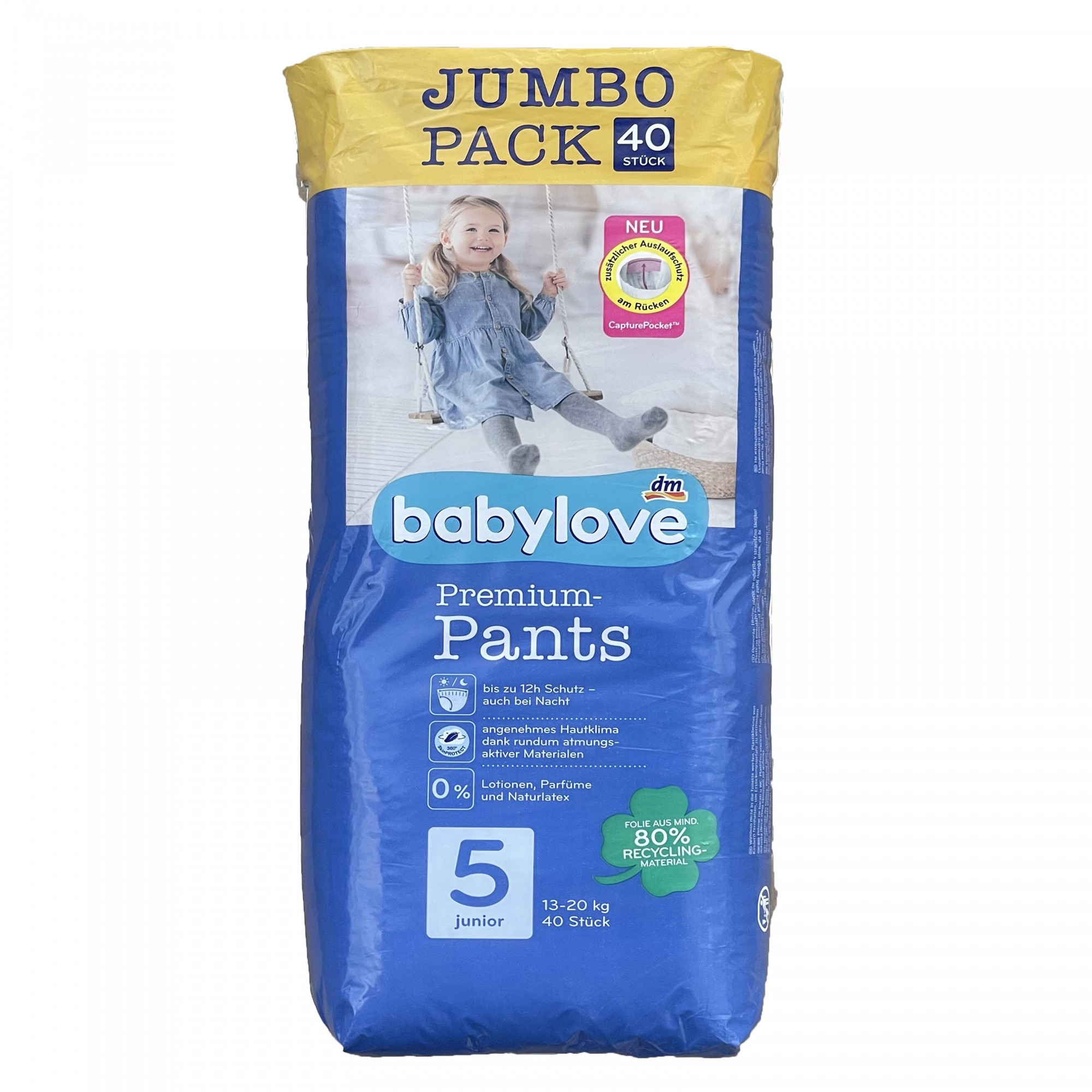Подгузники-трусики Babylove Premium 5 junior JUMBOPACK 13-20 кг 40 шт