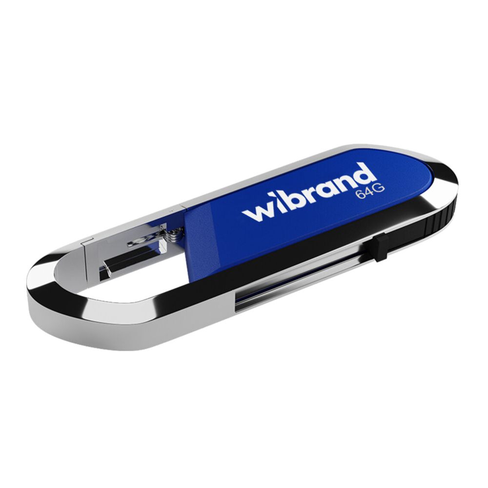 Флеш память USB Wibrand 64 GB Aligator USB 2.0 Blue (36713_3609509)