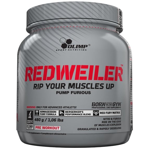 Комплекс до тренировки Olimp Nutrition RedWeiler 480 g /80 servings/ Red Punch