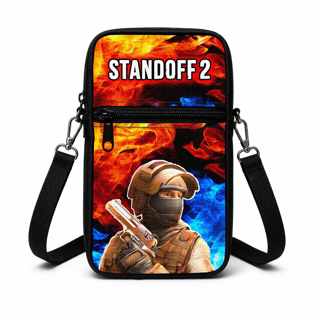 Дитяча сумка через плечо Standoff 2 з принтом, 19×10×5 см