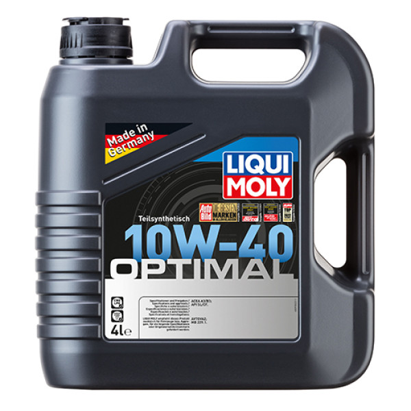 Полусинтетическое моторное масло Liqui Moly Optimal SAE 10W-40 4 л (3930a)