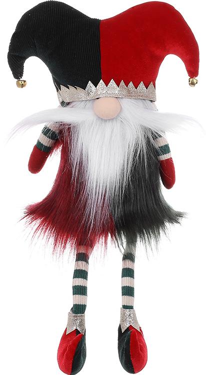 Декоративная сидячая игрушка Dwarf in a jester costume 35 см Разноцветный BonaDi DP232228