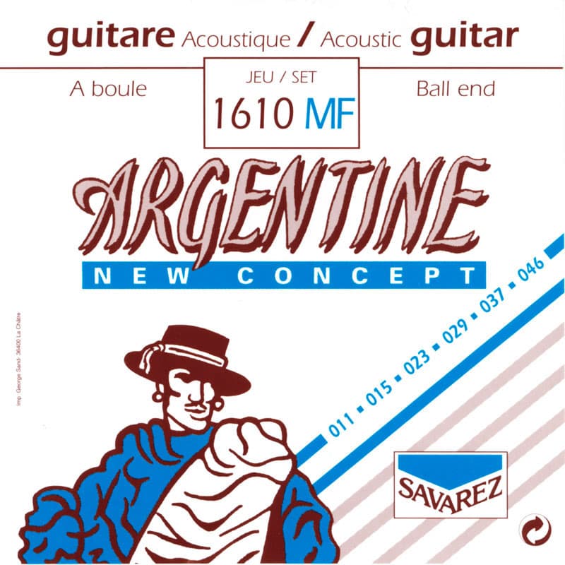 Струны для акустической гитары Savarez 1610MF Argentine Gypsy Jazz Acoustic Guitar Strings 11/46