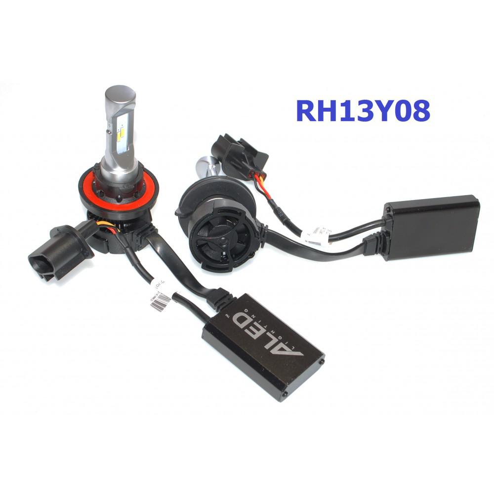 Комплект LED ламп ALed H13 RH13Y08 (ближний+дальний) 30W 6000K