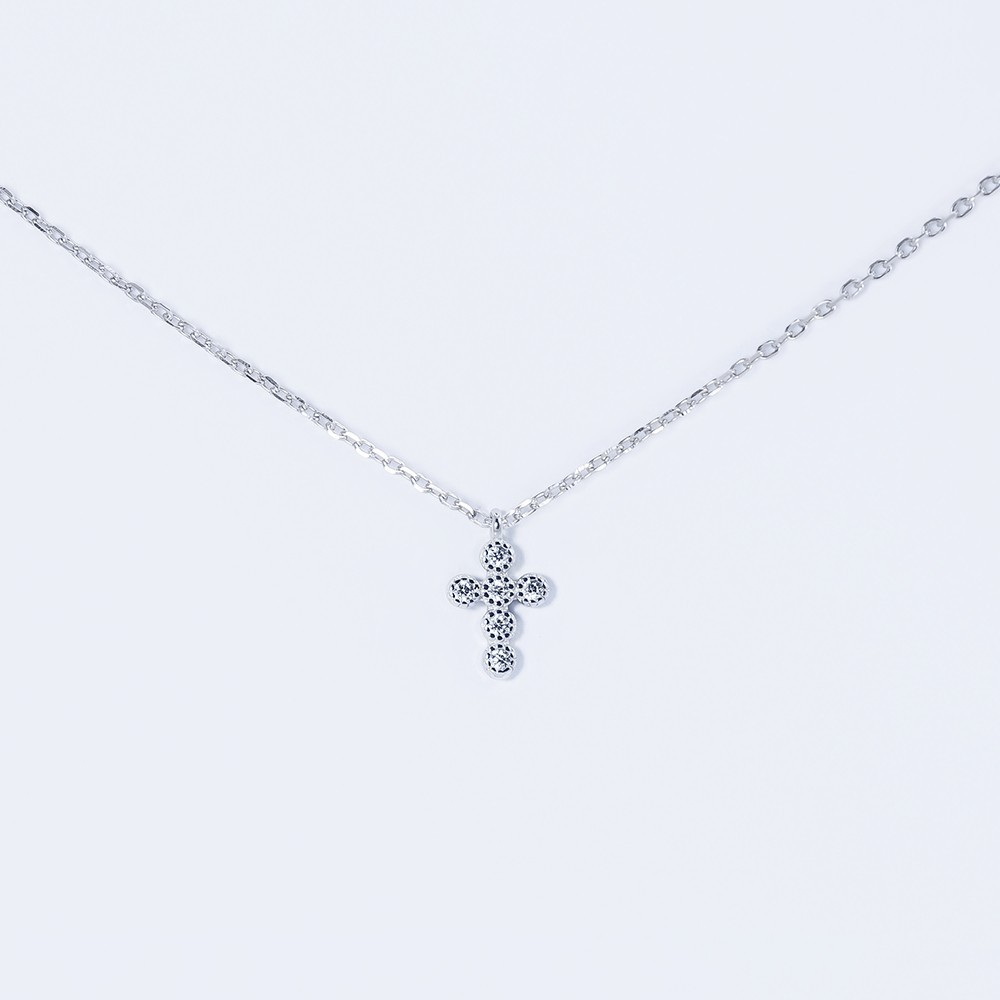 Колье серебрянное INFINI родированное kl2cr-73