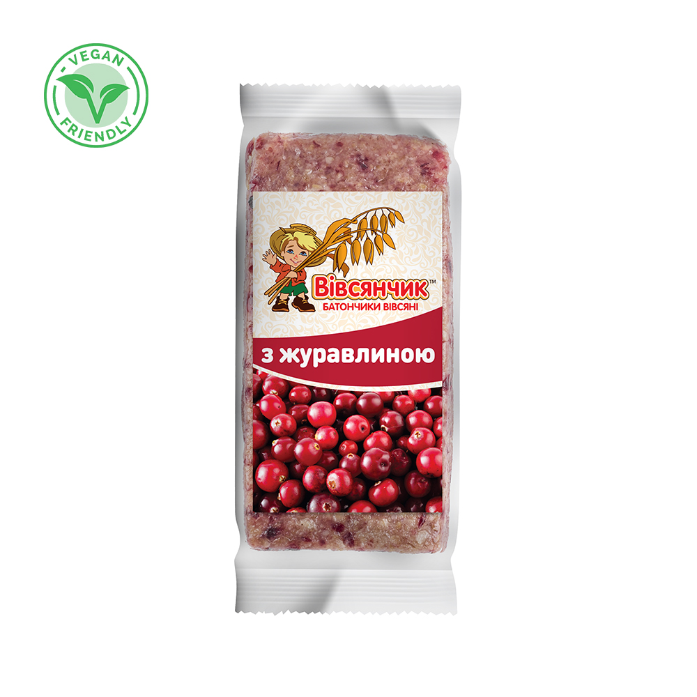 Енергетичний батончик Харчі вівсяний з журавлиною (TREK-BVZJ-60)