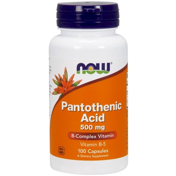 Пантотеновая кислота NOW Foods Pantothenic Acid 500 mg 100 Caps