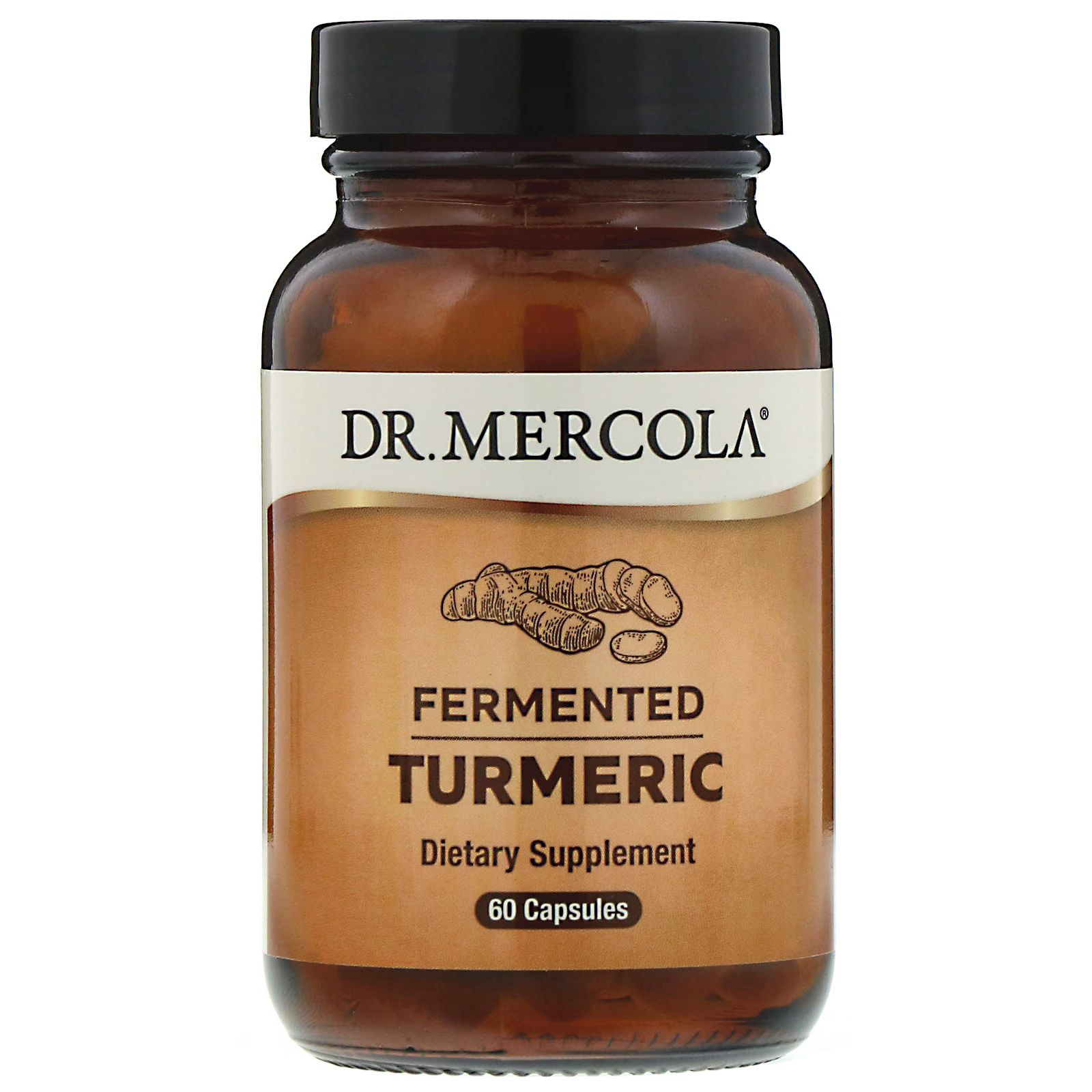 Куркума ферментированная Dr. Mercola 60 капсул (34707)