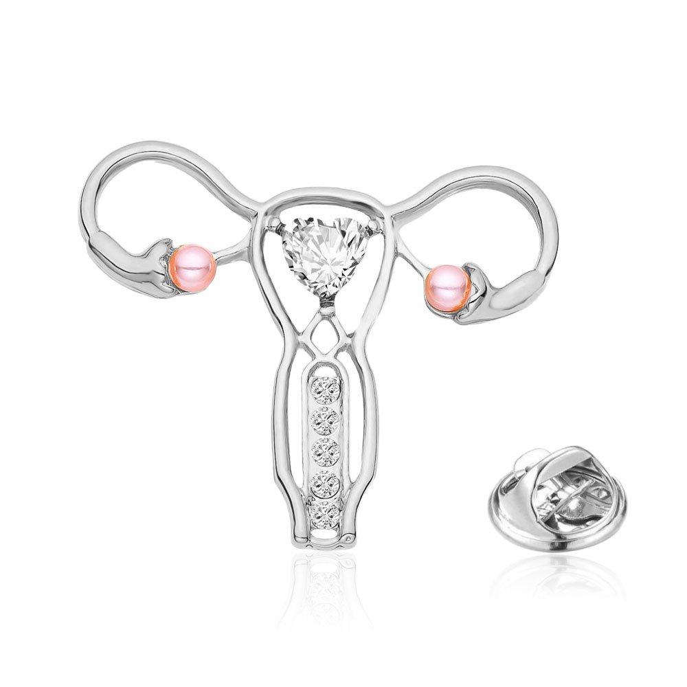 Значок BROCHE Лоно серебристый BRGV113388