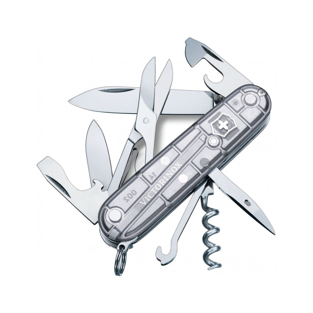 Ніж Victorinox Climber Transparent Сірий (1049-Vx13703.T7)