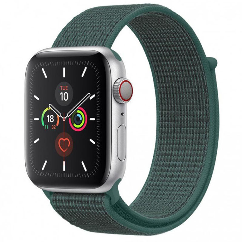 Ремешок Nylon для Apple watch 38mm/40mm (Зеленый / Pine green) 1058042