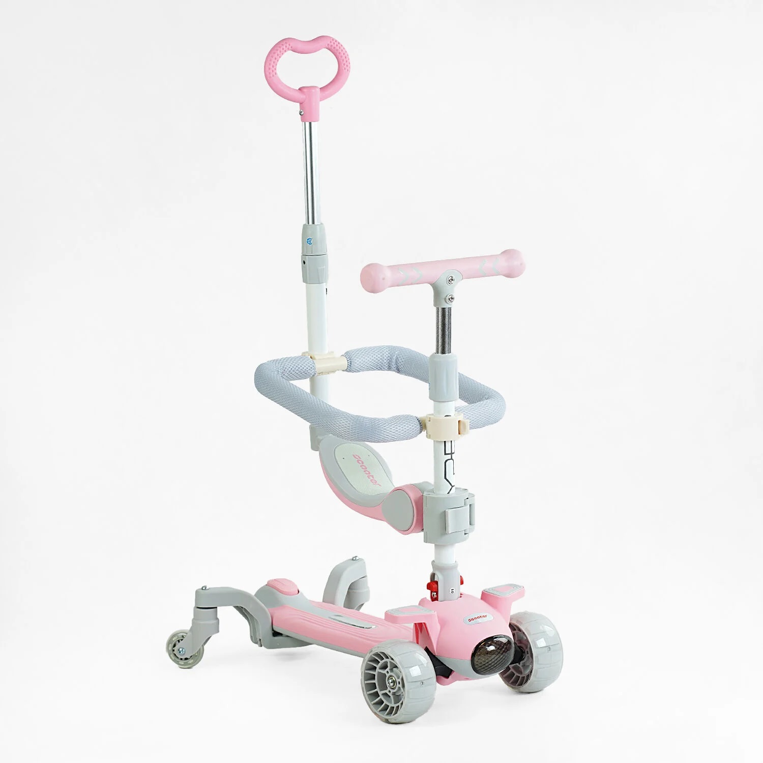 Самокат многофункциональный Skyper Scooter 5в1 Розово-белый (169241)
