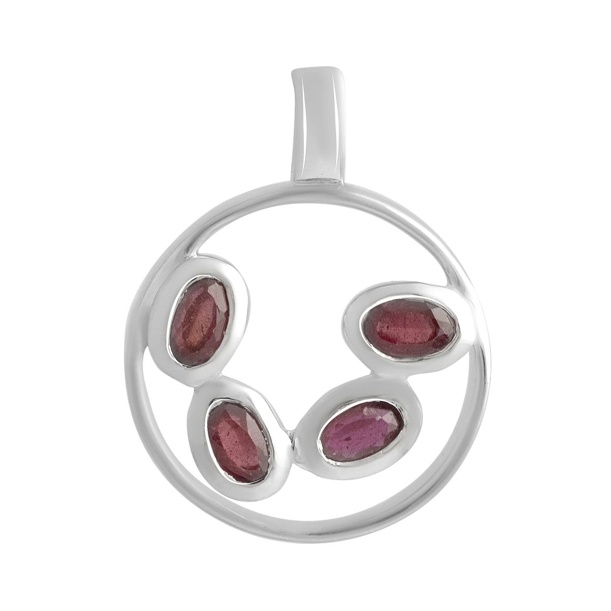 Серебряная подвеска SilverBreeze с рубином 1.2ct (2140344)