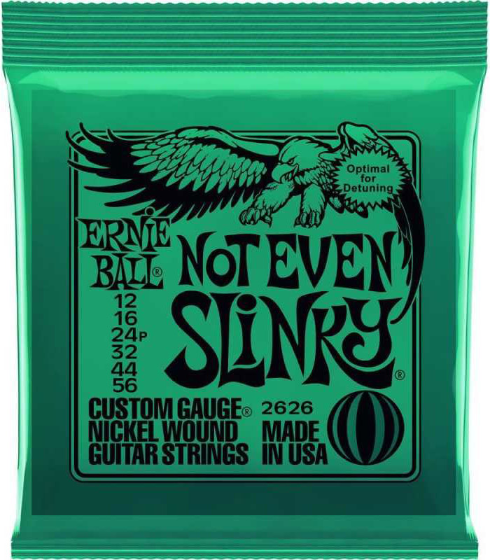 Струни для електрогітари Ernie Ball 2626 Not Even Slinky Nickel Wound 12/56