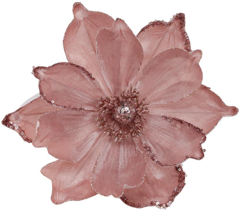 Декоративный цветок BonaDi Магнолия 20 см Розовый (807-304)