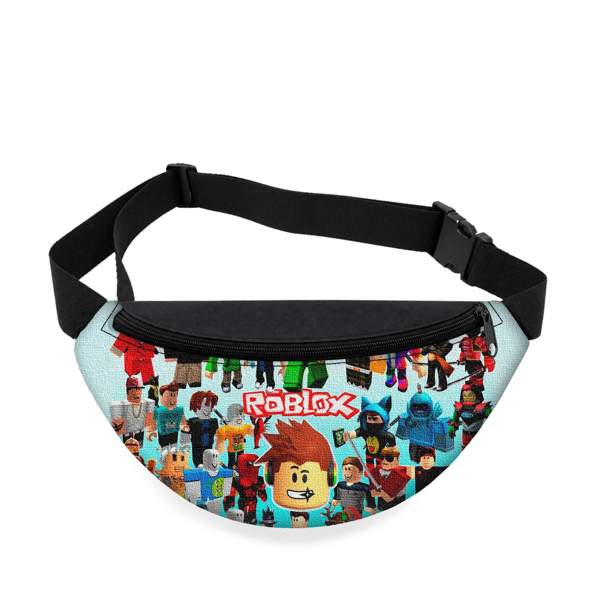 Дитяча сумка-бананка Roblox 32x15x7.5 см, чорна, оксфорд