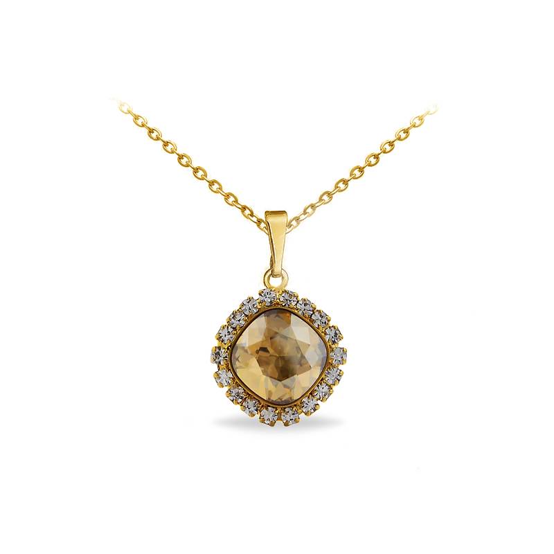 Кулон з ланцюжком KOBI Ivonn StrasS 12 мм зі Swarovski (7430-3119-05-35)