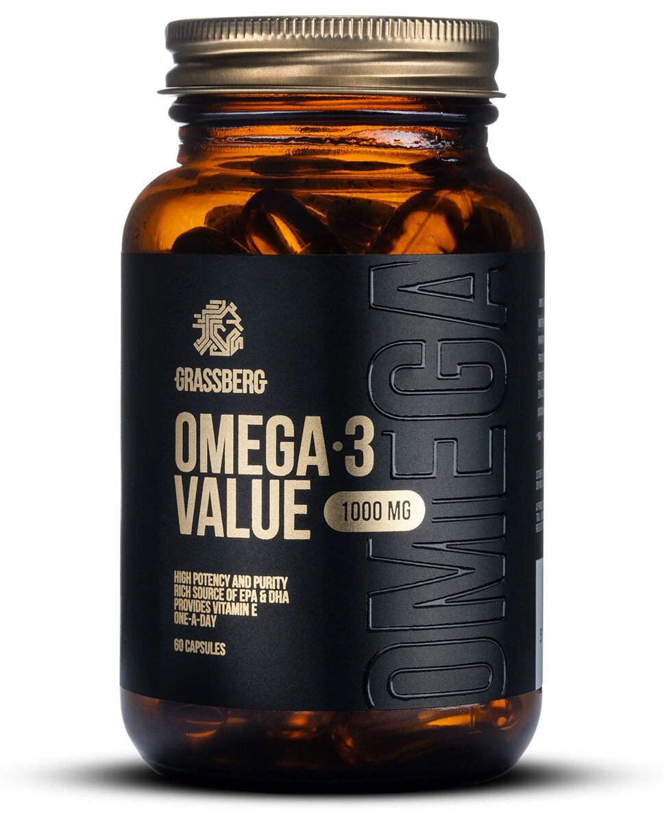 Omega-3 Value Grassberg 1000 мг 60 капсул