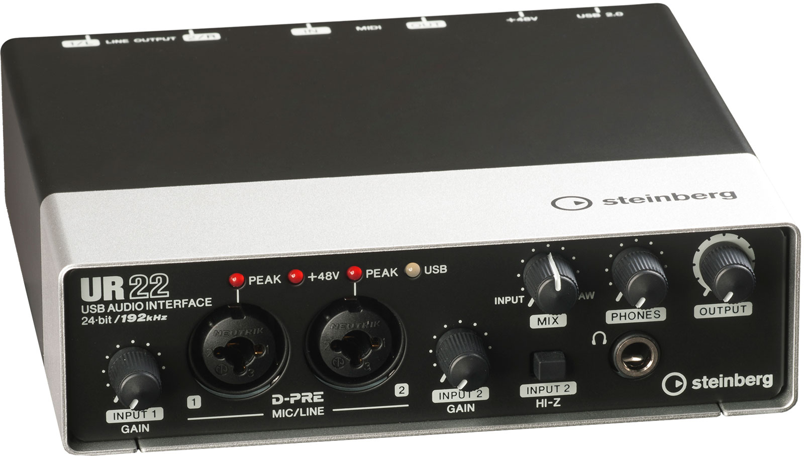 Аудіоінтерфейс Steinberg UR22 mkII Black (PL00934)