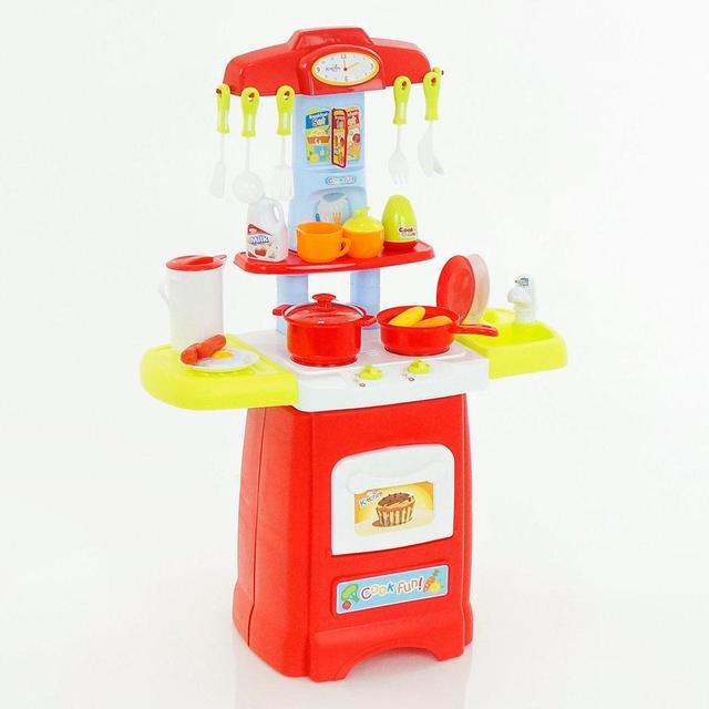 Детская игровая кухня Kronos Toys Fun Cook 889-52-53 плита с посудой и продуктами (gr006247)