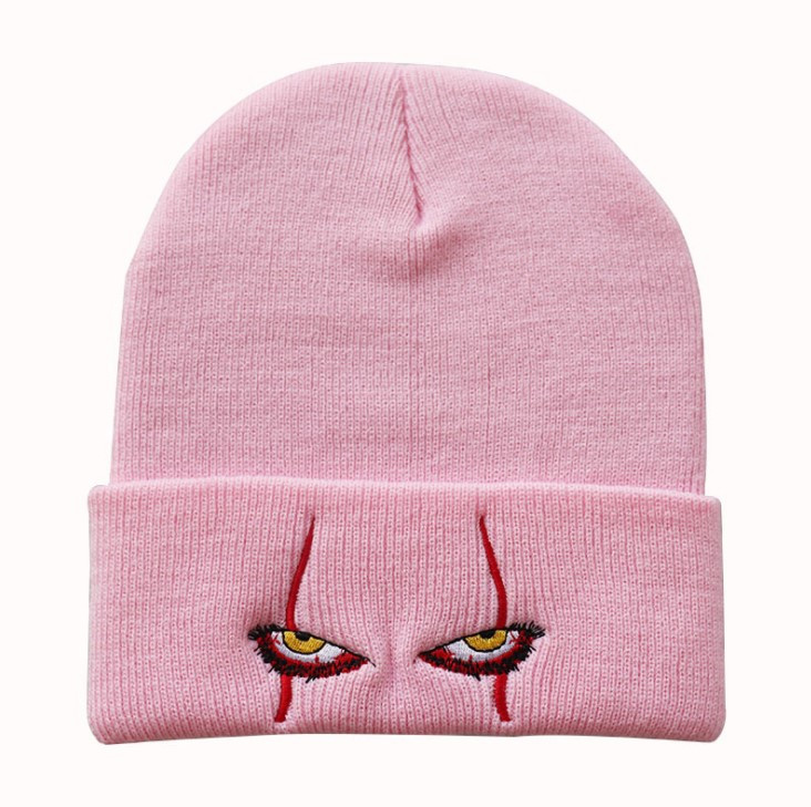 Шапка Jsstore Pennywise страшные глаза One Size Розовая
