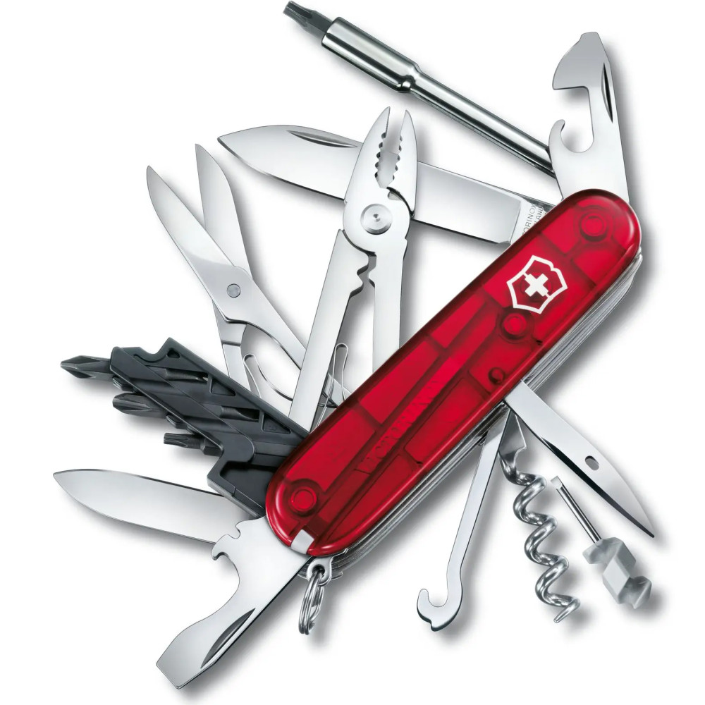 Ніж Victorinox Cybertool S Transparent Red (1049-Vx17605.T)