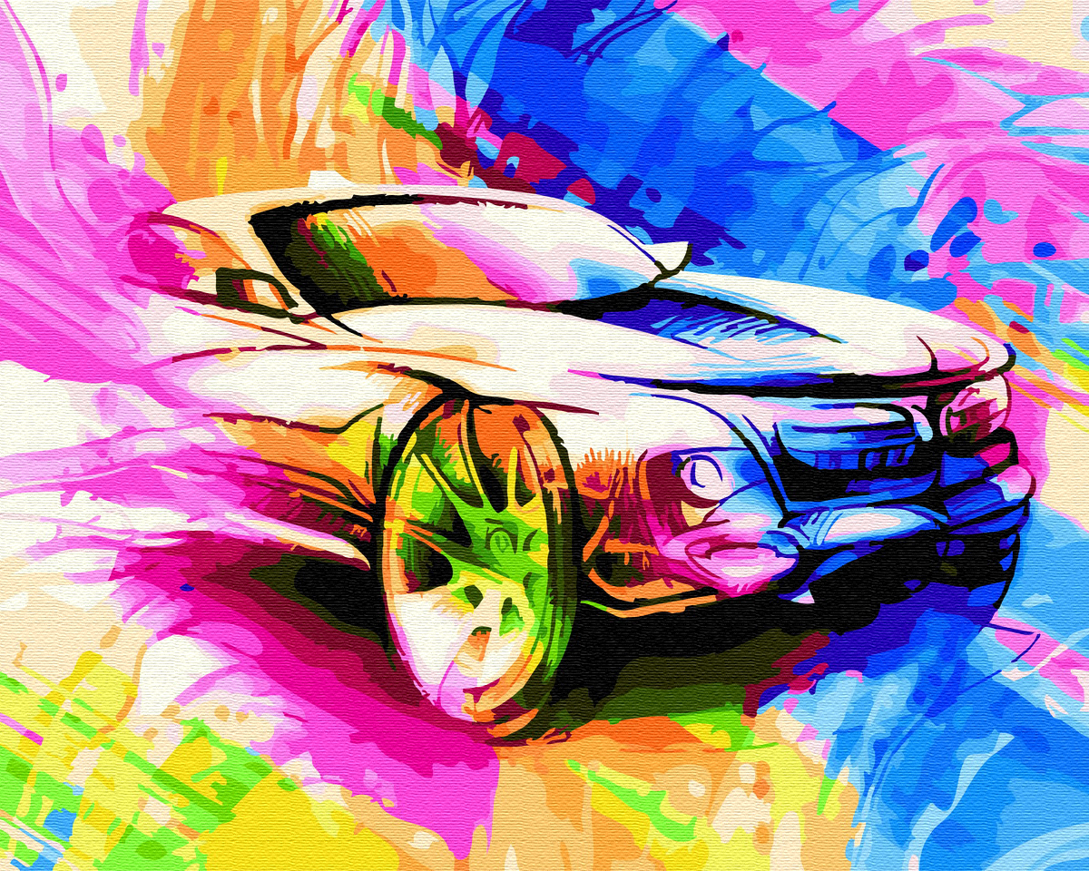 Картина по номерам BrushMe "Авто в красках" 40х50 см GX28116