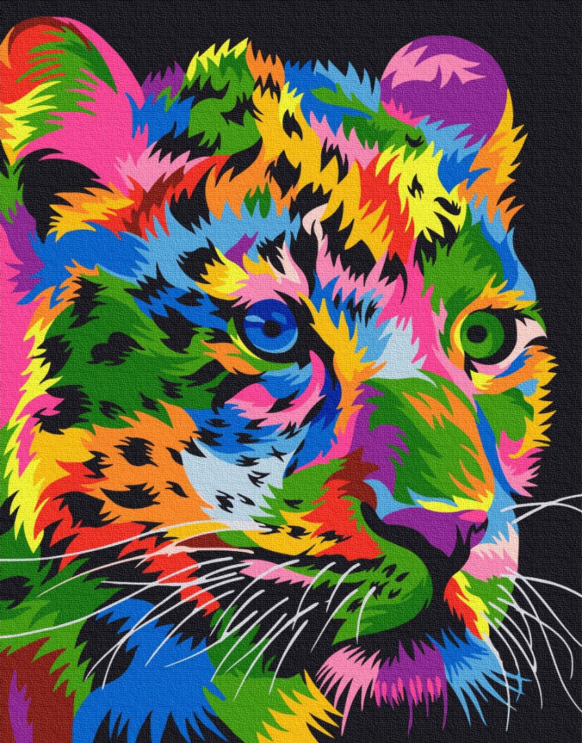 Картина за номерами BrushMe "Плямістий леопард" 40х50 см GX29956