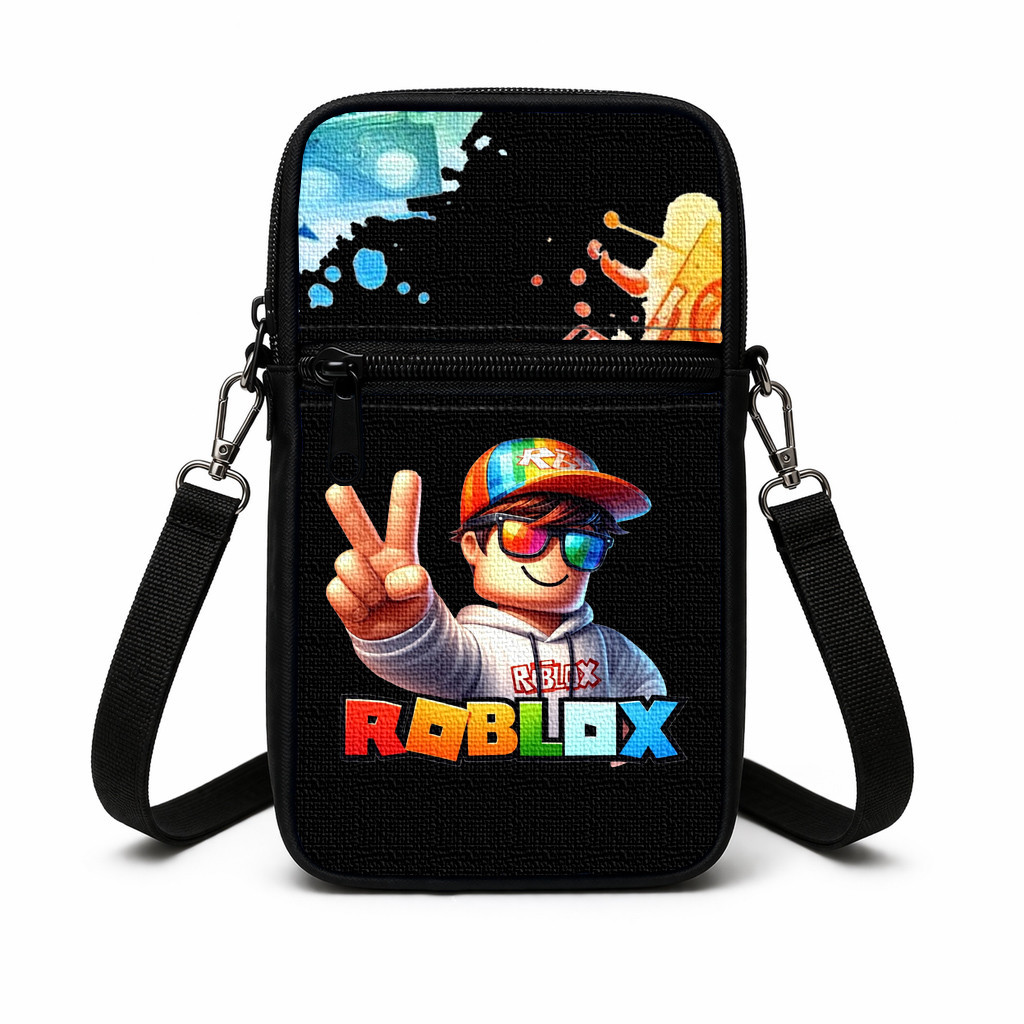 Дитяча сумка через плече з принтом Roblox, поліестер, 19×10×5 см — арт. 3017640893