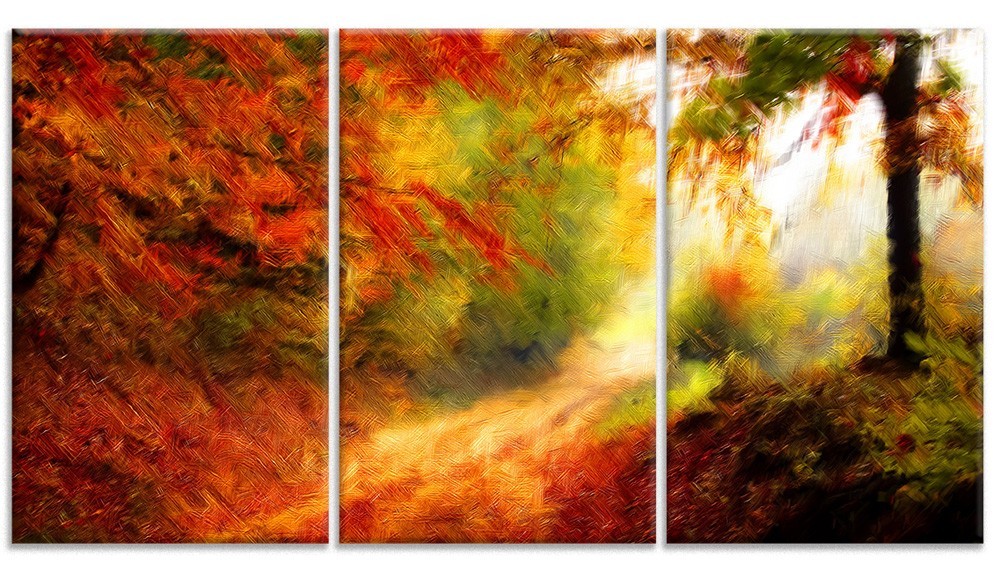 Модульная картина Декор Карпаты XL50s 187х99 см Осенний лес (hub_bJaZ61265)