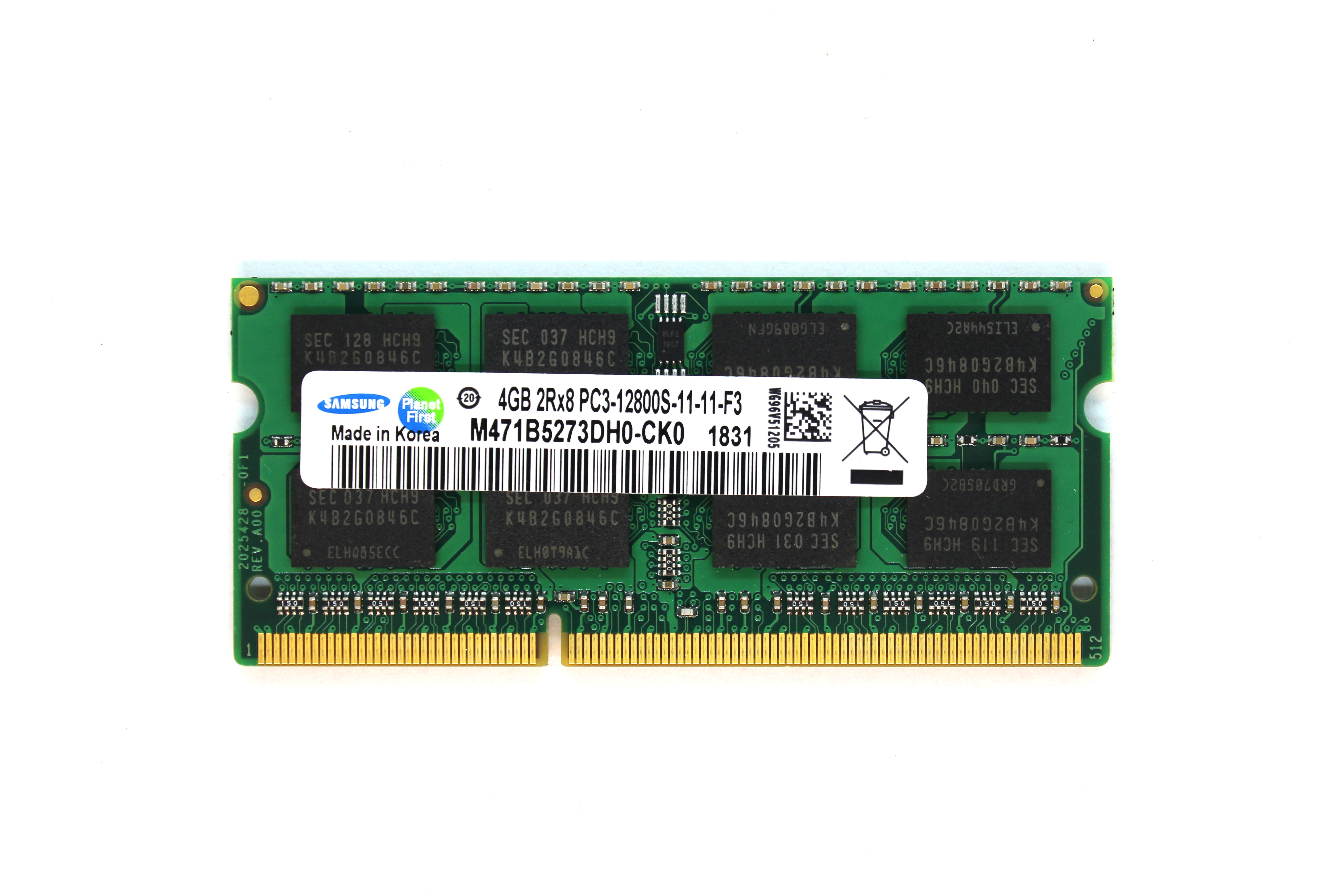 Оперативная память Samsung SODIMM DDR3-1600 4096MB PC-12800 (M471B5273DH0-CK0)