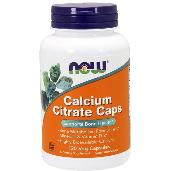Мультиминеральный комплекс NOW Foods Calcium Citrate 120 Veg Caps