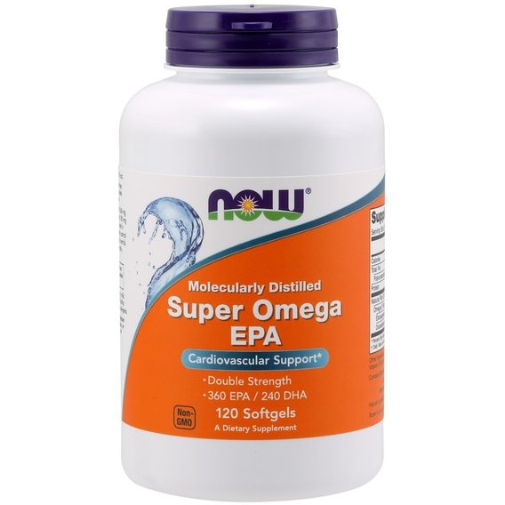 Омега 3 NOW Foods Super Omega EPA 1200 mg 360/240 120 Softgels