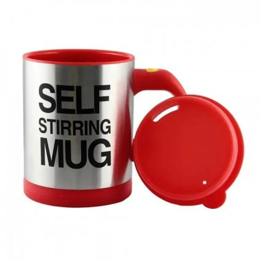 Кухоль мішалка Self Stirring Mug автоматична Червона