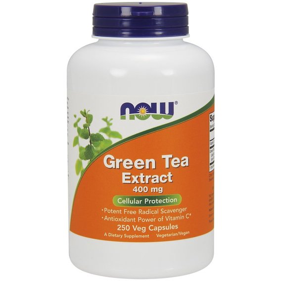 Зеленый чай NOW Foods Green Tea Extract 400 mg 250 Veg Caps