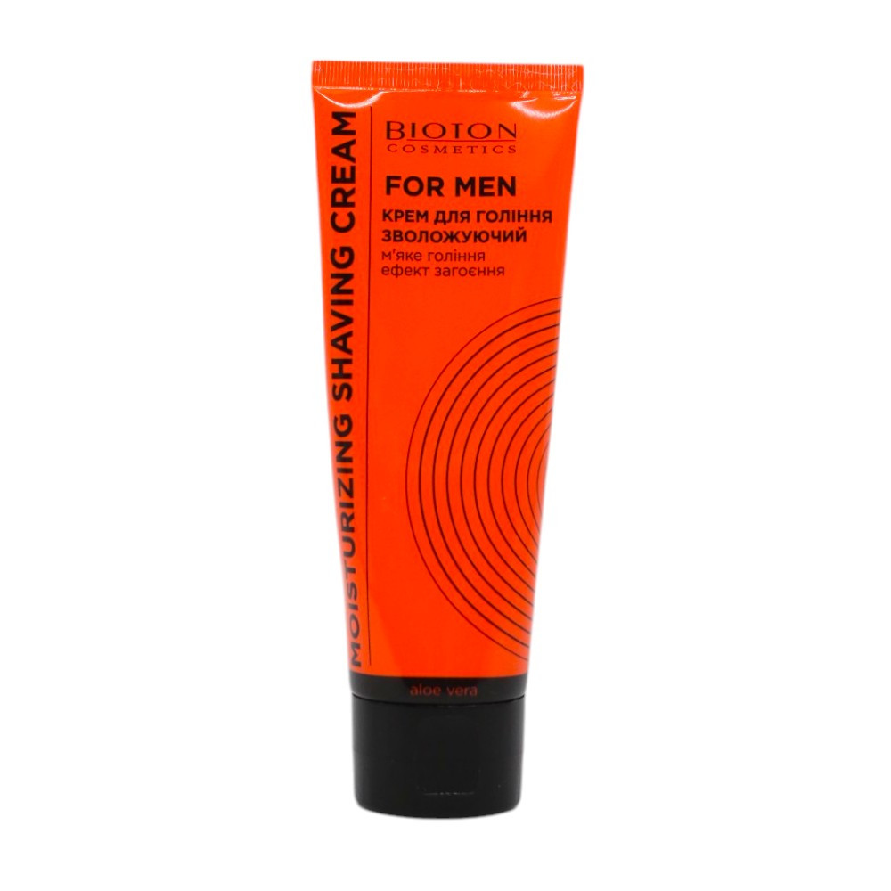 Крем для бритья увлажняющий для всех типов кожи Bioton Cosmetics For Men 75 мл