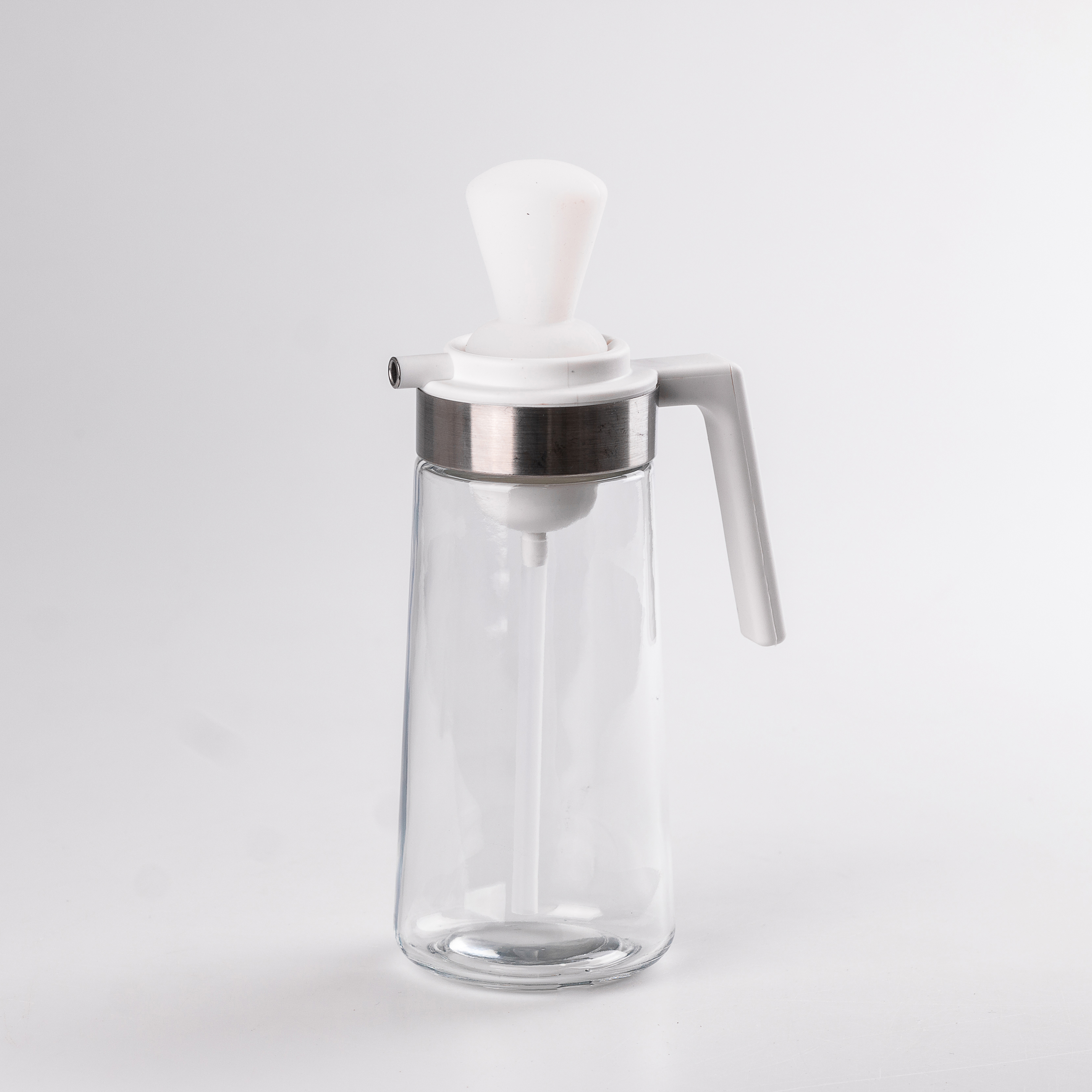 Бутылка TS Kitchen для масла стеклянная с силиконовой кисточкой 320 мл белая (HP531ZMJ25)