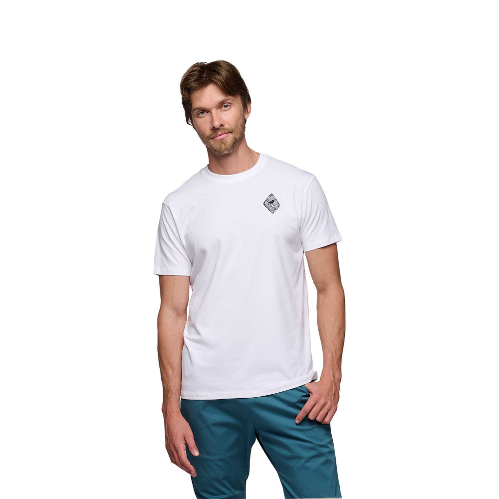Футболка чоловіча Black Diamond M Mono Pocket SS Tee XL Білий (BD 7302591006XLG1)