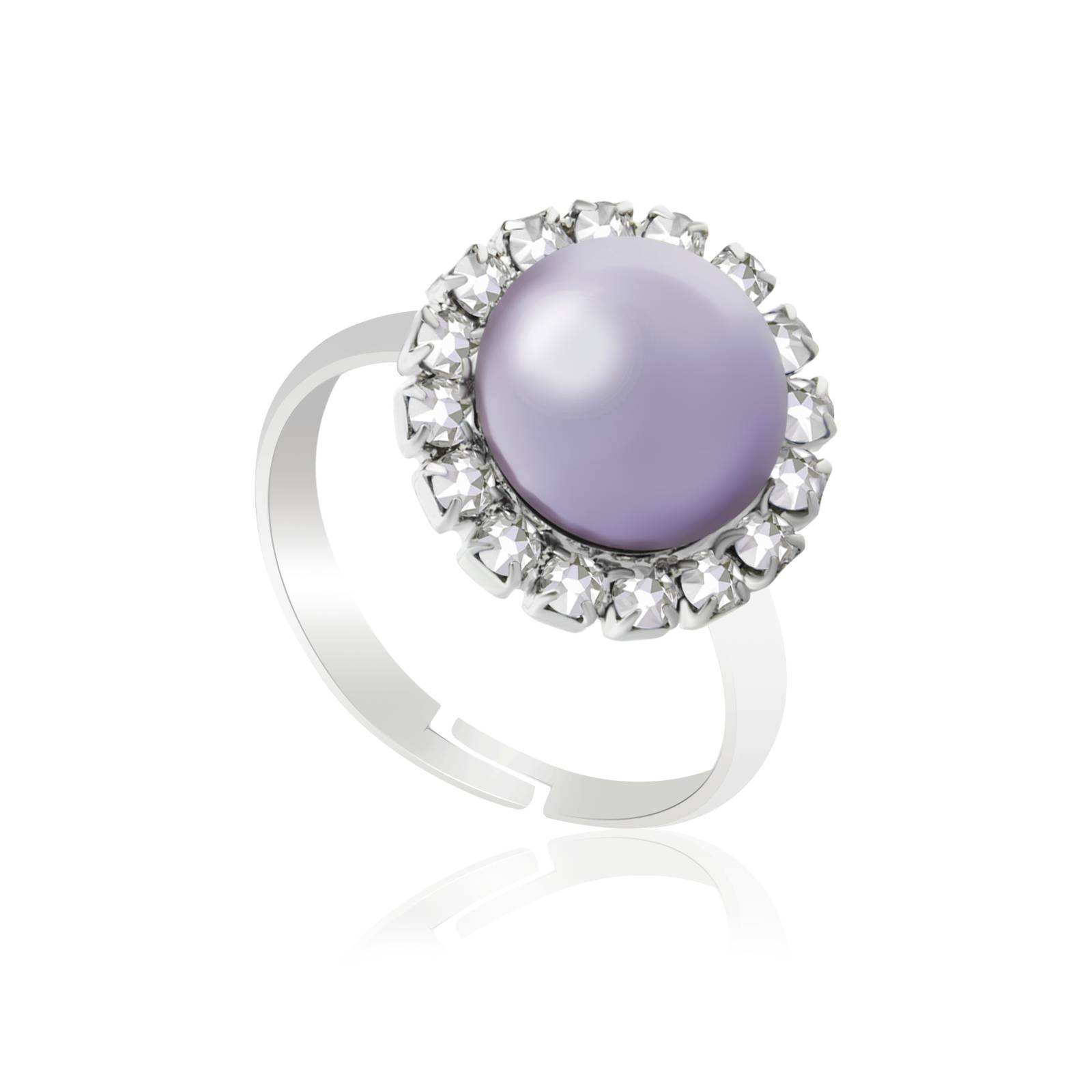 Кільце KOBI Amelia з перлами Swarovski 10 мм Регульований/Безрозмірне (7470-0643-03-32)