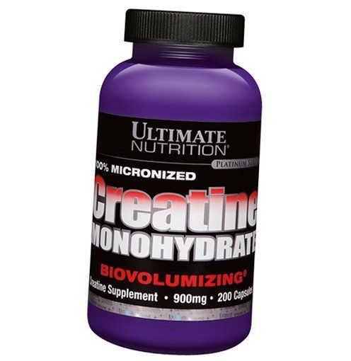 Креатин Моногідрат Creatine Monohydrate Ultimate Nutrition 200капс (31090002)