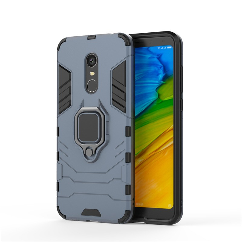 Чохол Ring Armor для Xiaomi Redmi 5 Plus Синій (hub_idAy73580)